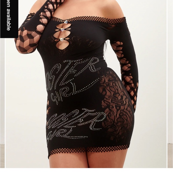 Poster Girl Coco Dress Long Sleeve - Jet Black - Size XS-M - BRAND NEW - Picture 4 of 8